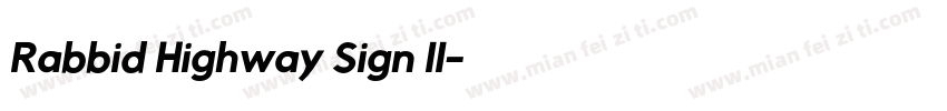 Rabbid Highway Sign II字体转换